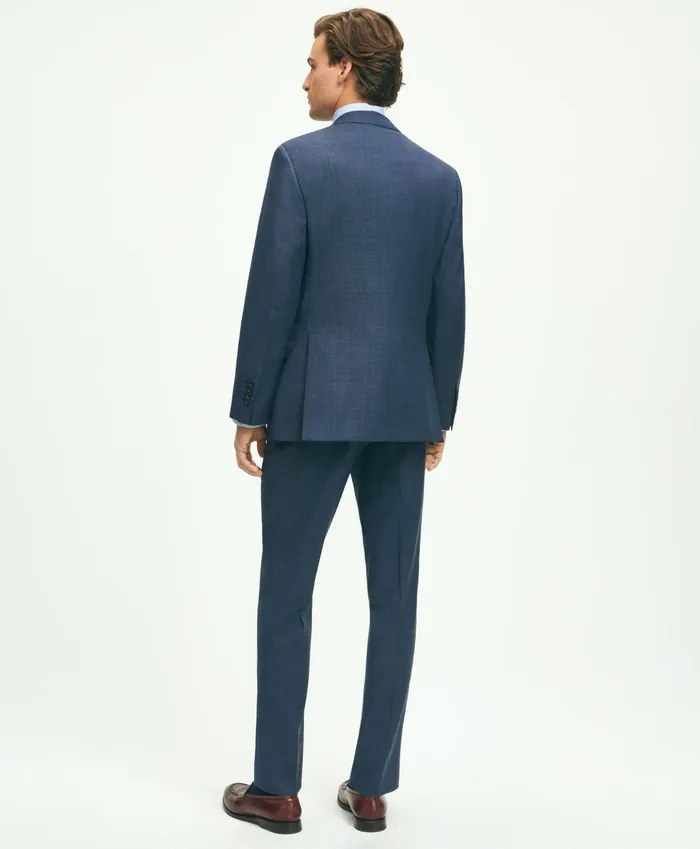 Men Regent Fit Check 1818 Suit Navy Brooks Brothers Suits
