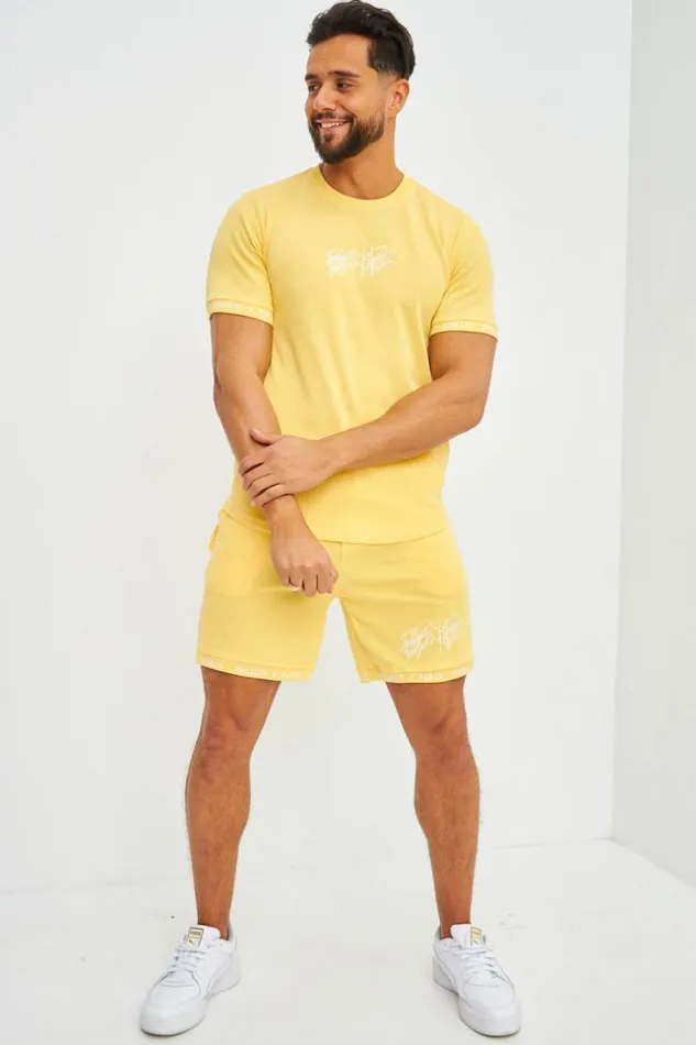 Men Short Jaune Brod Project X Paris 8211 2240206 Yellow Brentiny Paris Shorts