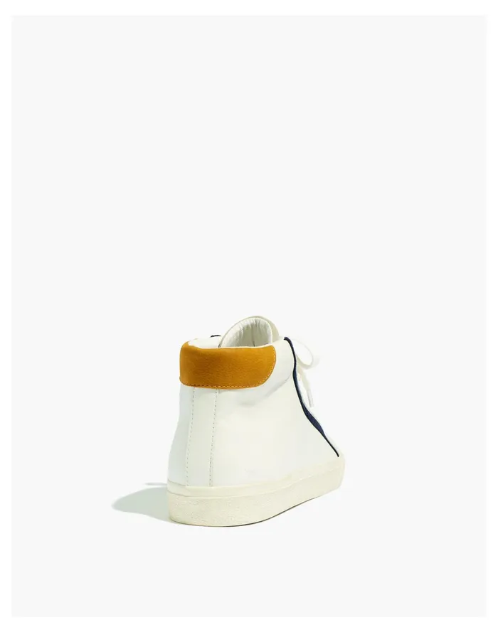 Men Sidewalk High Top Sneakers In Leather Soft Clay Multi Madewell Sneakers Men Sidewalk High Top Sneakers In Leather Soft Clay Multi Madewell Sneakers