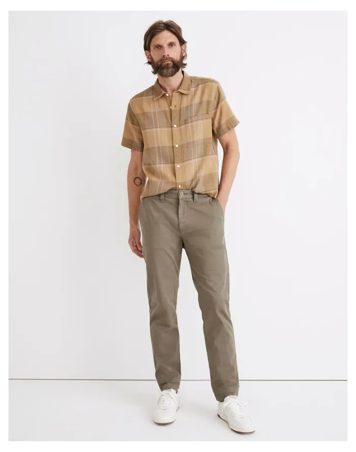 Men Slim Chino Pants Pressed Sage Madewell Pants