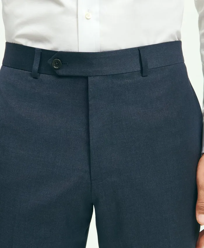 Men Slim Fit Wool 1818 Dress Pants Blue Brooks Brothers Dress Pants