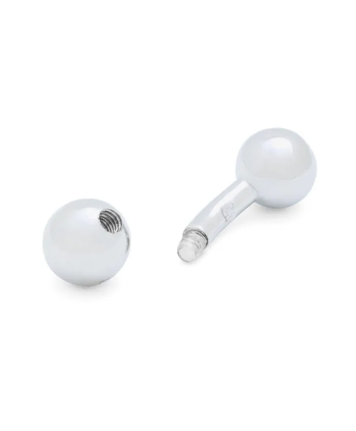 Men Sterling Silver Barbell Cuff Links Sterling Silver Brooks Brothers Shirt Accessories Men Sterling Silver Barbell Cuff Links Sterling Silver Brooks Brothers Shirt Accessories
