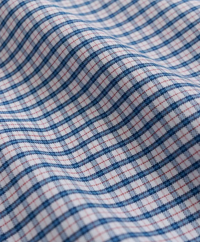 Men Stretch NonIron Oxford ButtonDown Collar MiniCheck ShortSleeve Sport Shirt White Multi Brooks Brothers Sport Shirts
