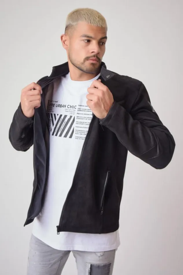 Men Suede Jacket In Black 8211 Project X 8211 2030070 Black Brentiny Paris Jackets Men Suede Jacket In Black 8211 Project X 8211 2030070 Black Brentiny Paris Jackets