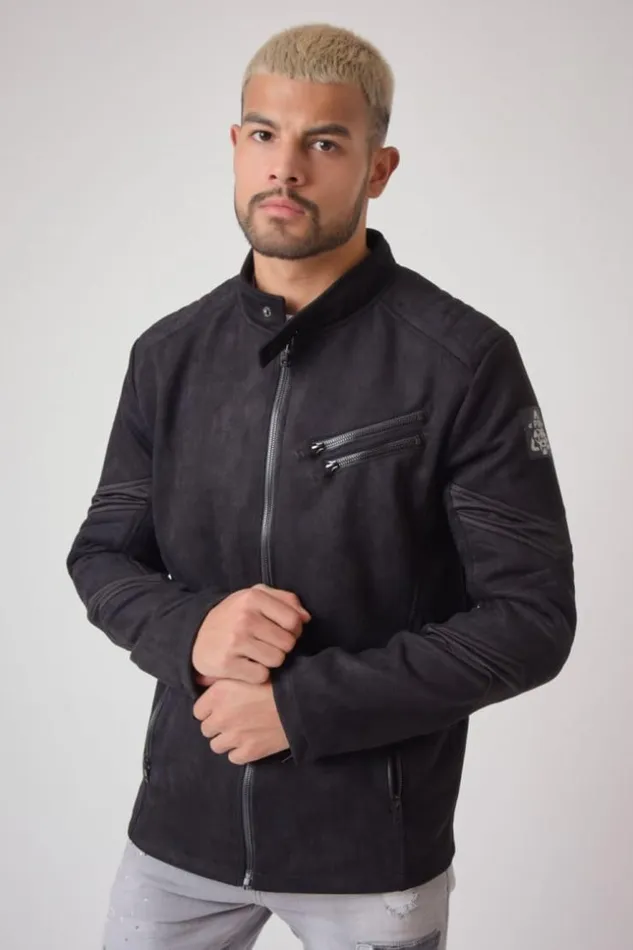 Men Suede Jacket In Black 8211 Project X 8211 2030070 Black Brentiny Paris Jackets Men Suede Jacket In Black 8211 Project X 8211 2030070 Black Brentiny Paris Jackets