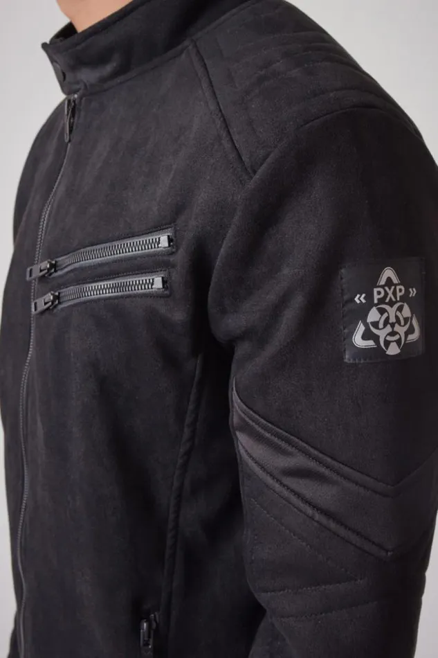 Men Suede Jacket In Black 8211 Project X 8211 2030070 Black Brentiny Paris Jackets Men Suede Jacket In Black 8211 Project X 8211 2030070 Black Brentiny Paris Jackets