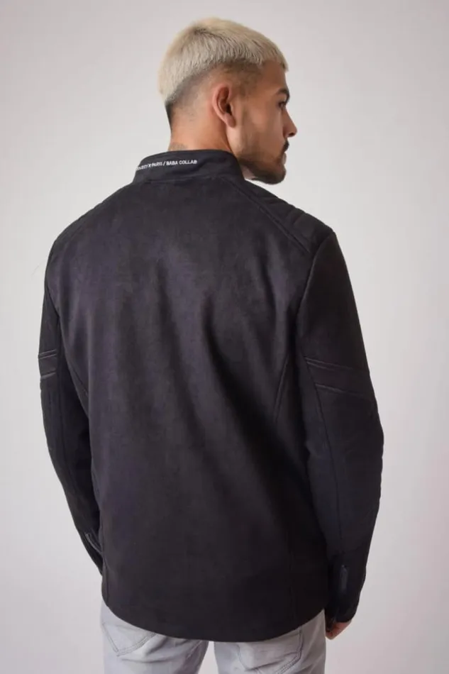 Men Suede Jacket In Black 8211 Project X 8211 2030070 Black Brentiny Paris Jackets Men Suede Jacket In Black 8211 Project X 8211 2030070 Black Brentiny Paris Jackets