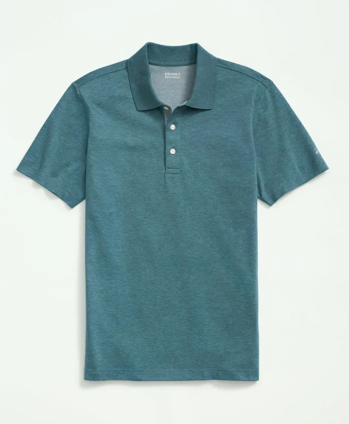 Men Supima Cotton Golf Polo Green Brooks Brothers Polo and Rugby Shirts