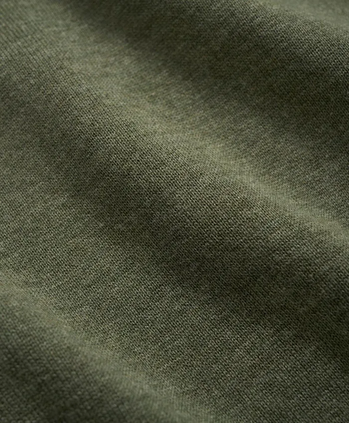 Men Supima Cotton HalfZip Sweater Dark Green Heather Brooks Brothers Sweaters