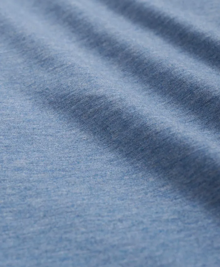 Men Supima Cotton LongSleeve Logo TShirt Denim Heather Brooks Brothers TShirts and Sweats
