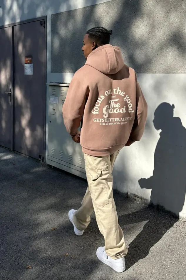 Men Sweat Marron Capuche 034 The Good 034 Brown Brentiny Paris Sweatshirts and Pullovers