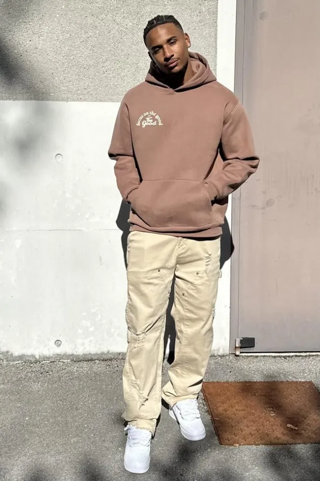 Men Sweat Marron Capuche 034 The Good 034 Brown Brentiny Paris Sweatshirts and Pullovers Men Sweat Marron Capuche 034 The Good 034 Brown Brentiny Paris Sweatshirts and Pullovers
