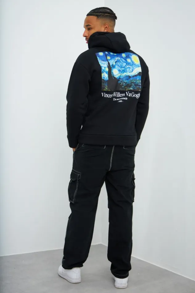 Men Sweat Noir 034Art034 Black Brentiny Paris Sweatshirts and Pullovers