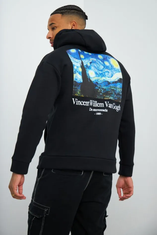 Men Sweat Noir 034Art034 Black Brentiny Paris Sweatshirts and Pullovers