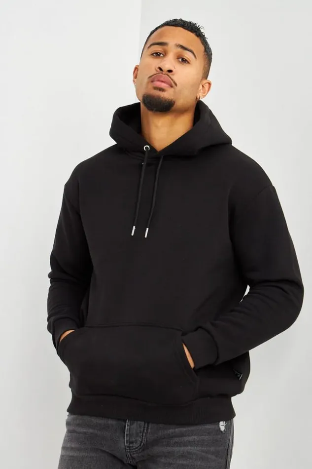 Men Sweat Noir Capuche Brentiny Black Brentiny Paris Sweatshirts and Pullovers