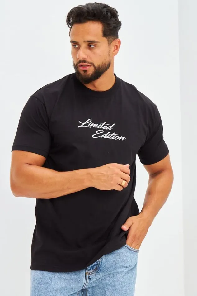 Men TShirt Oversized Floqu Limited Edition Blanc Black Brentiny Paris TShirts Men TShirt Oversized Floqu Limited Edition Blanc Black Brentiny Paris TShirts