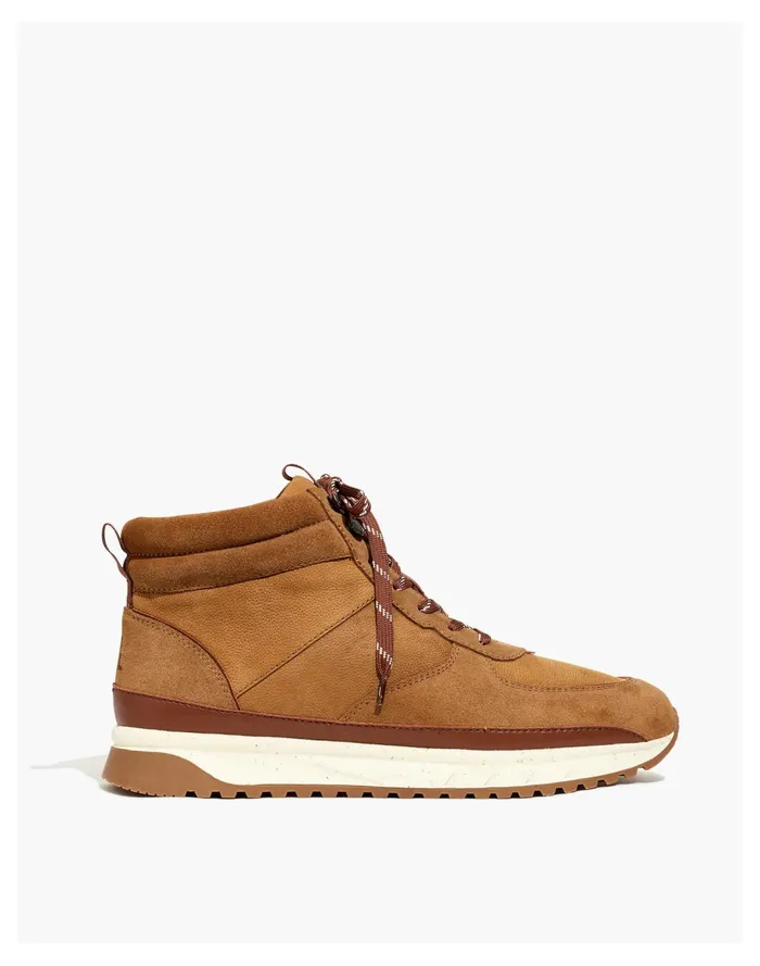 Men Trainer Sneakers In Leather Warm Hickory Multi Madewell Sneakers