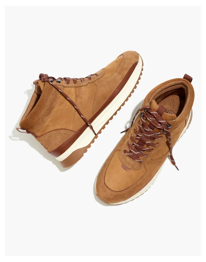 Men Trainer Sneakers In Leather Warm Hickory Multi Madewell Sneakers Men Trainer Sneakers In Leather Warm Hickory Multi Madewell Sneakers