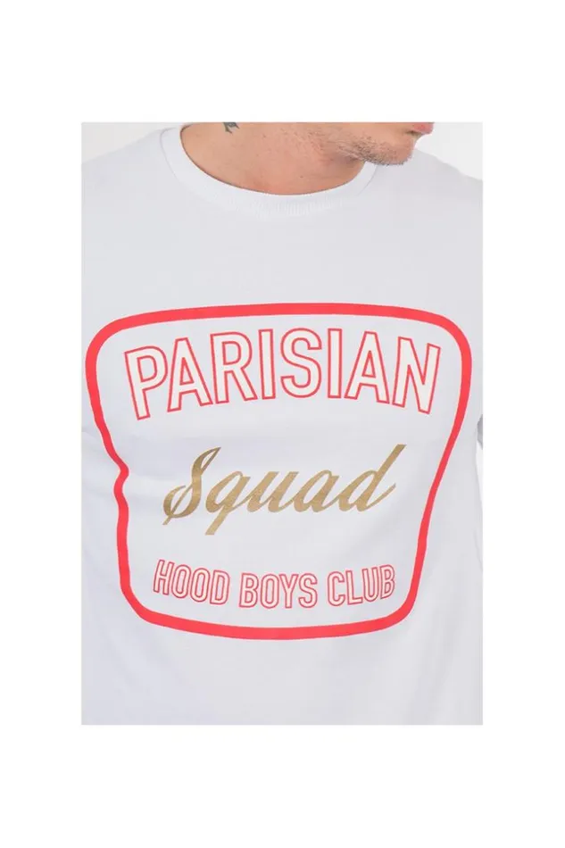 Men Uniplay Brand Men039s TShirt Overall White Brentiny Paris TShirts Men Uniplay Brand Men039s TShirt Overall White Brentiny Paris TShirts
