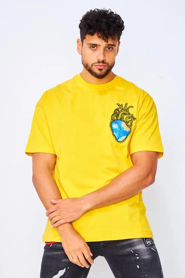 Men Van Gogh The Starry Night TShirt In Yellow Yellow Brentiny Paris TShirts