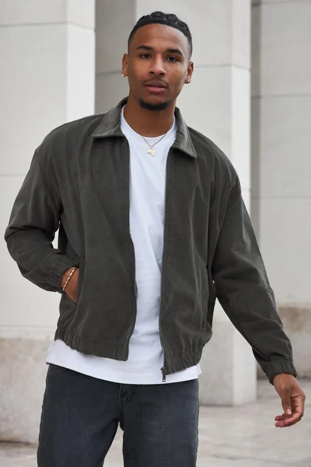 Men Veste En Velours Ctel Kaki Khaki Brentiny Paris Jackets
