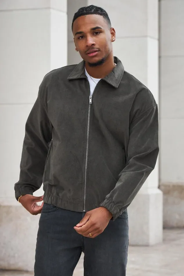 Men Veste En Velours Ctel Kaki Khaki Brentiny Paris Jackets