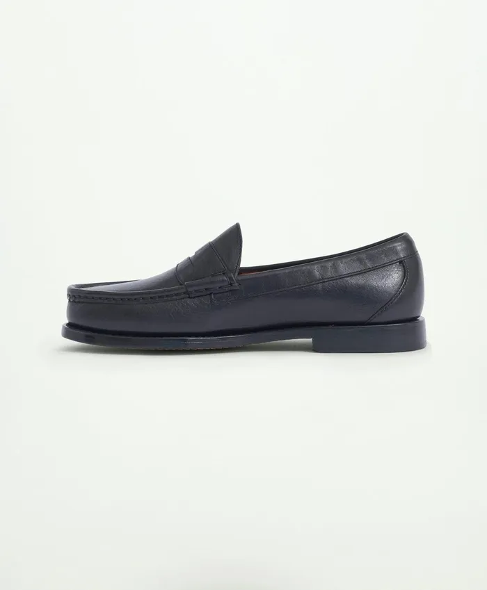 Men Westport Penny Loafers Black Brooks Brothers Shoes