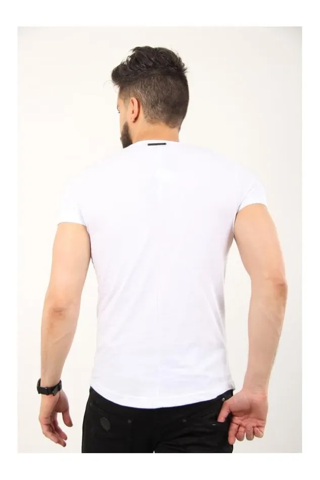 Men White TShirt 034Gorgeous034 Pattern White Brentiny Paris TShirts Men White TShirt 034Gorgeous034 Pattern White Brentiny Paris TShirts