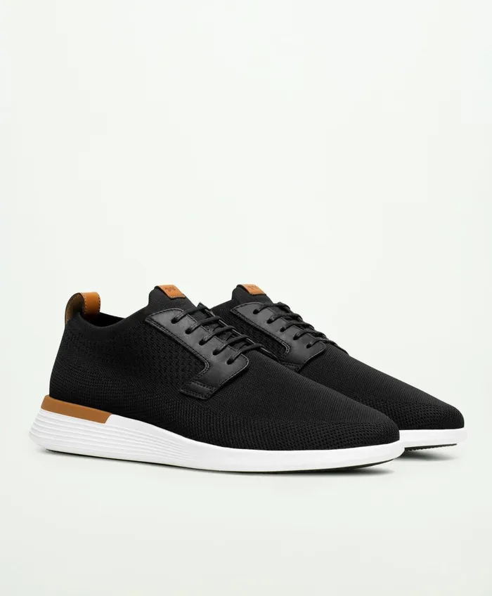 Men Wolf and Shepherd Swiftknit Derby Blackwhite Brooks Brothers Shoes