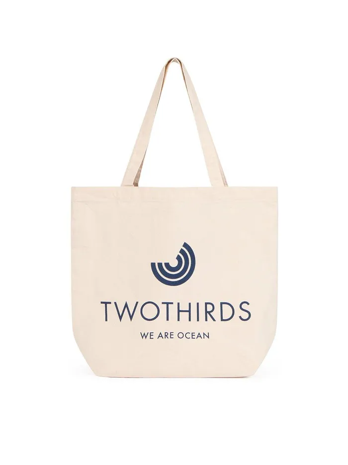 MenWomen TWOTHIRDS Logo Tote Bag 8211 Ecru TWOTHIRDS Bags