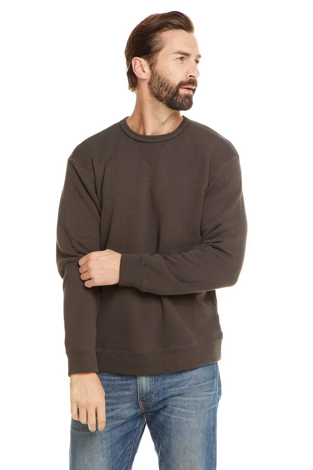Mens FRENCH TERRY LS CREW NECK PULLOVER Tops Chaser Brand