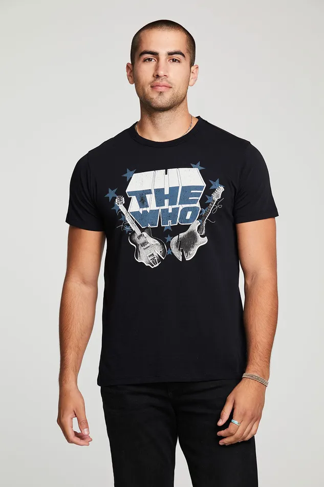 Mens The Who Guitar Stars Tops Chaser Brand