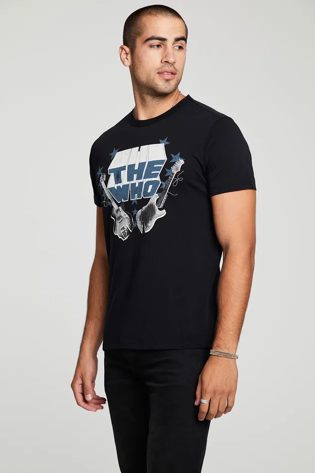 Mens The Who Guitar Stars Tops Chaser Brand
