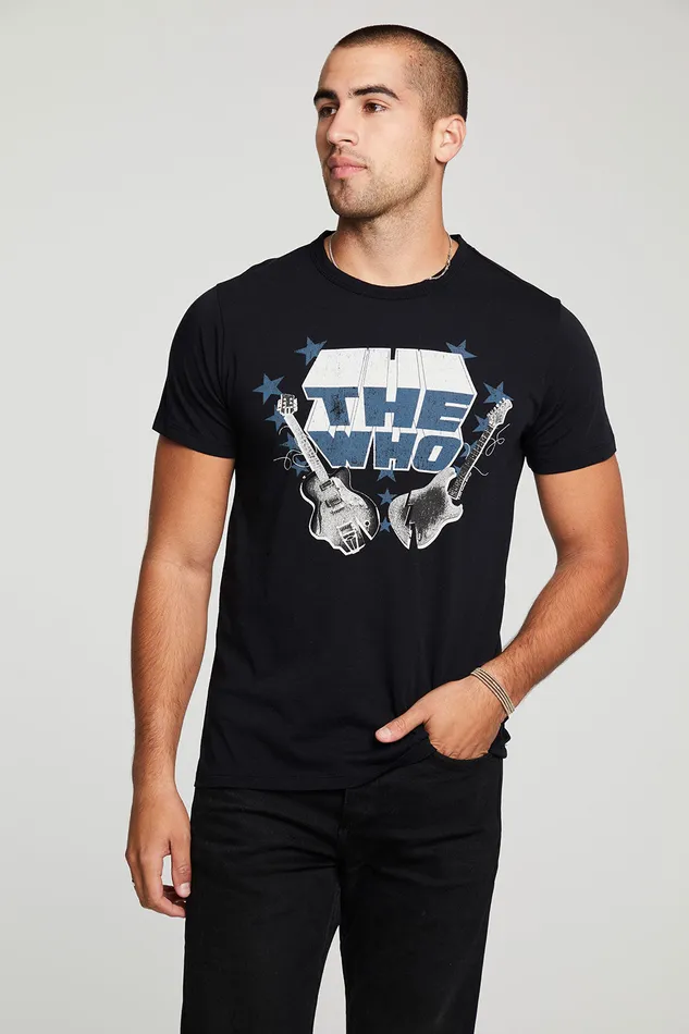 Mens The Who Guitar Stars Tops Chaser Brand