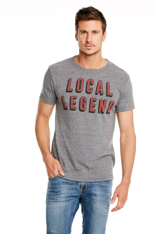 Mens Tops Chaser Brand Local Legend Crew Neck Tee