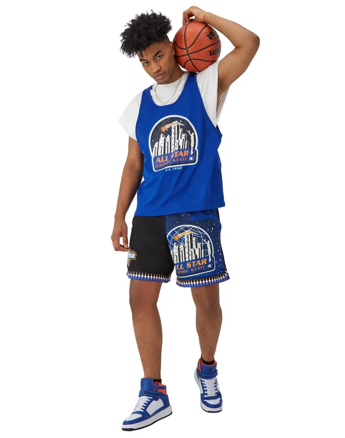 Mesh Basketball Shorts Empire State All Star 8034 Blacksurf The Web Men Champion Shorts