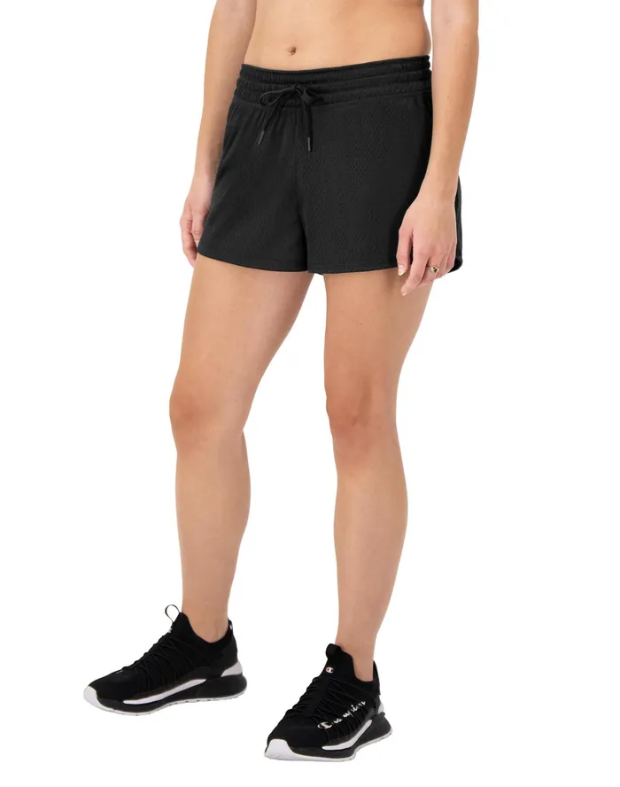 Mesh Shorts C Logo 25034 Black Women Champion Shorts