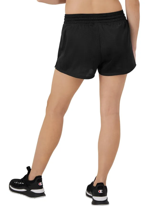Mesh Shorts C Logo 25034 Black Women Champion Shorts
