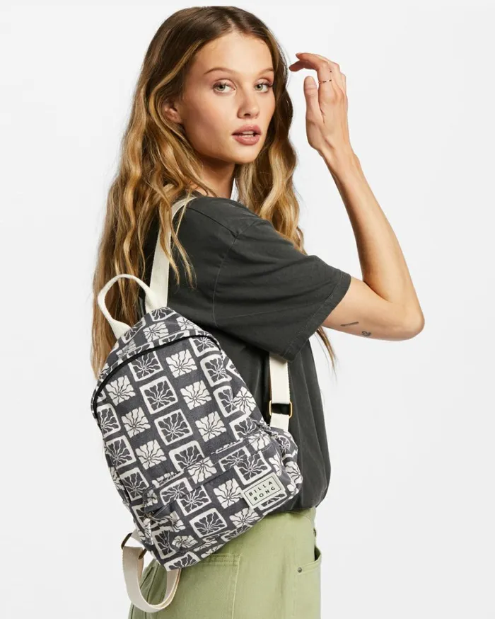 Mini Mama Canvas Backpack Black Sands 2 Women Billabong Backpacks