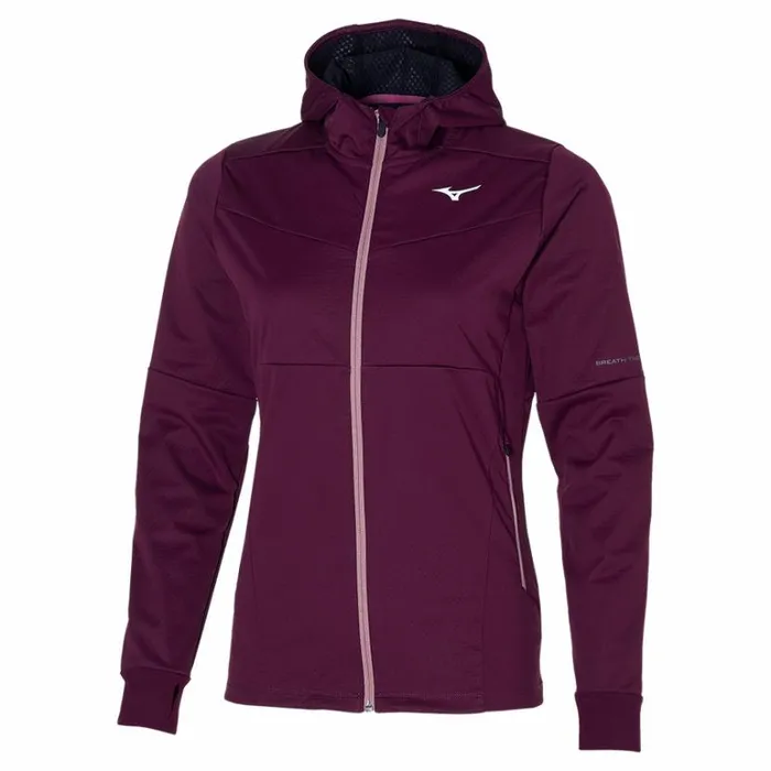 Mizuno Breath Thermo Jacket Grape Wine Women Jackets