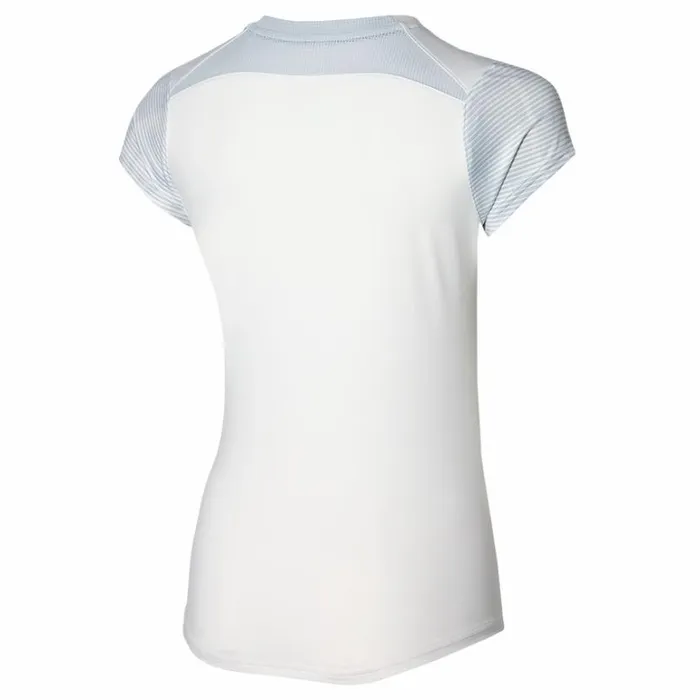 Mizuno Charge Printed Tee White Women Tops Mizuno Charge Printed Tee White Women Tops