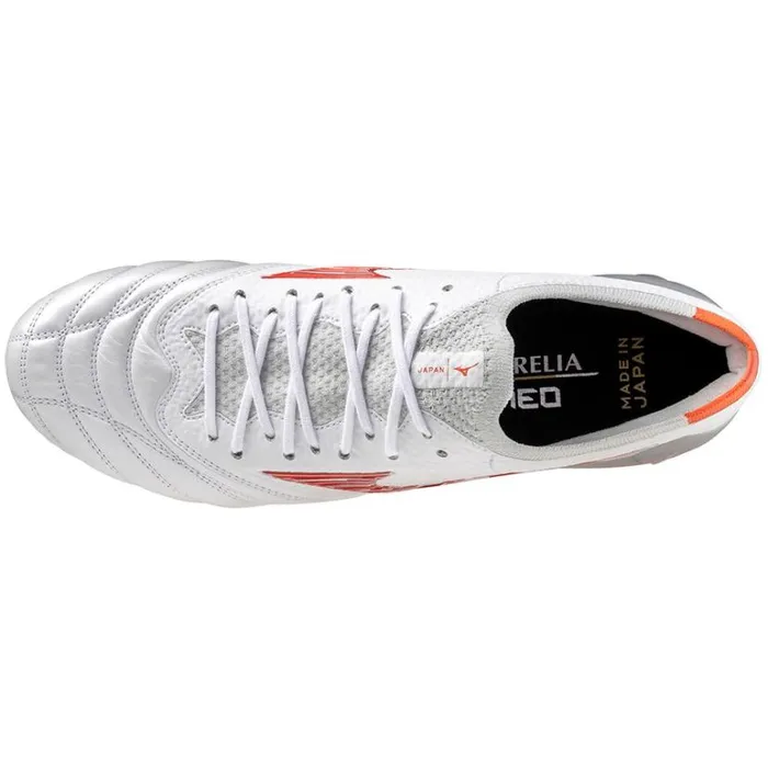 Mizuno MORELIA NEO IV JAPAN Whiteradiant Red Hot Coral Women Football