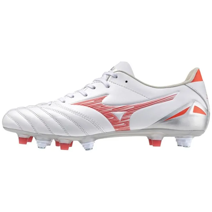 Mizuno MORELIA NEO IV PRO MIX Whiteradiant Red Hot Coral Women Football