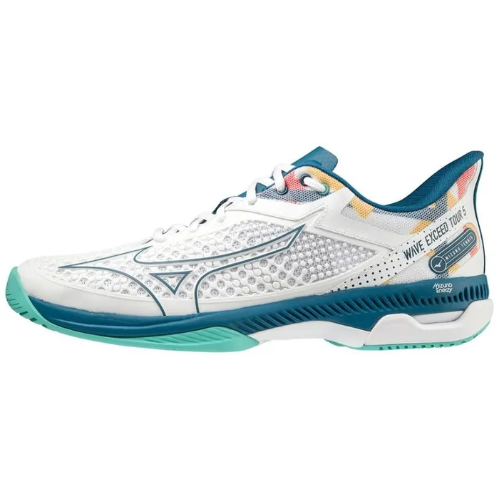 Mizuno Wave Exceed Tour 5 AC Whtmoroccanbturquoise Women Tennis