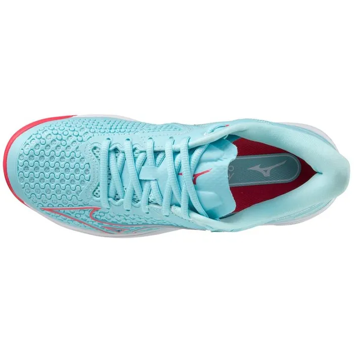 Mizuno Wave Exceed Tour 5 CC Tanager Turquoisefiery Coral 2white Women Tennis Mizuno Wave Exceed Tour 5 CC Tanager Turquoisefiery Coral 2white Women Tennis