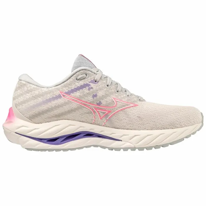 Mizuno WAVE INSPIRE 19 Swhitehvpinkppunch Women Running Mizuno WAVE INSPIRE 19 Swhitehvpinkppunch Women Running