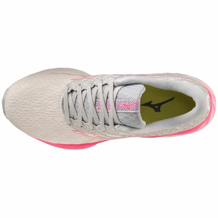 Mizuno WAVE INSPIRE 19 Swhitehvpinkppunch Women Running Mizuno WAVE INSPIRE 19 Swhitehvpinkppunch Women Running