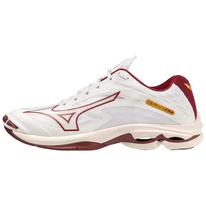 Mizuno WAVE LIGHTNING Z7 Whitecabernetmp Gold Women Volleyball