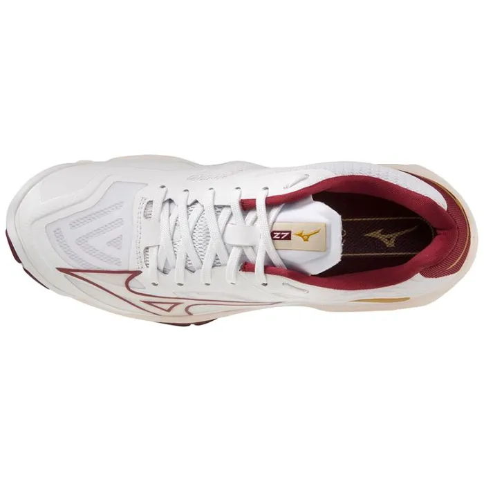 Mizuno WAVE LIGHTNING Z7 Whitecabernetmp Gold Women Volleyball Mizuno WAVE LIGHTNING Z7 Whitecabernetmp Gold Women Volleyball