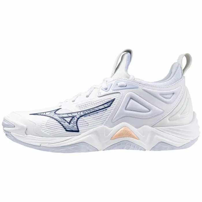 Mizuno WAVE MOMENTUM 3 Whitenavypeonypeachparfait Women Volleyball